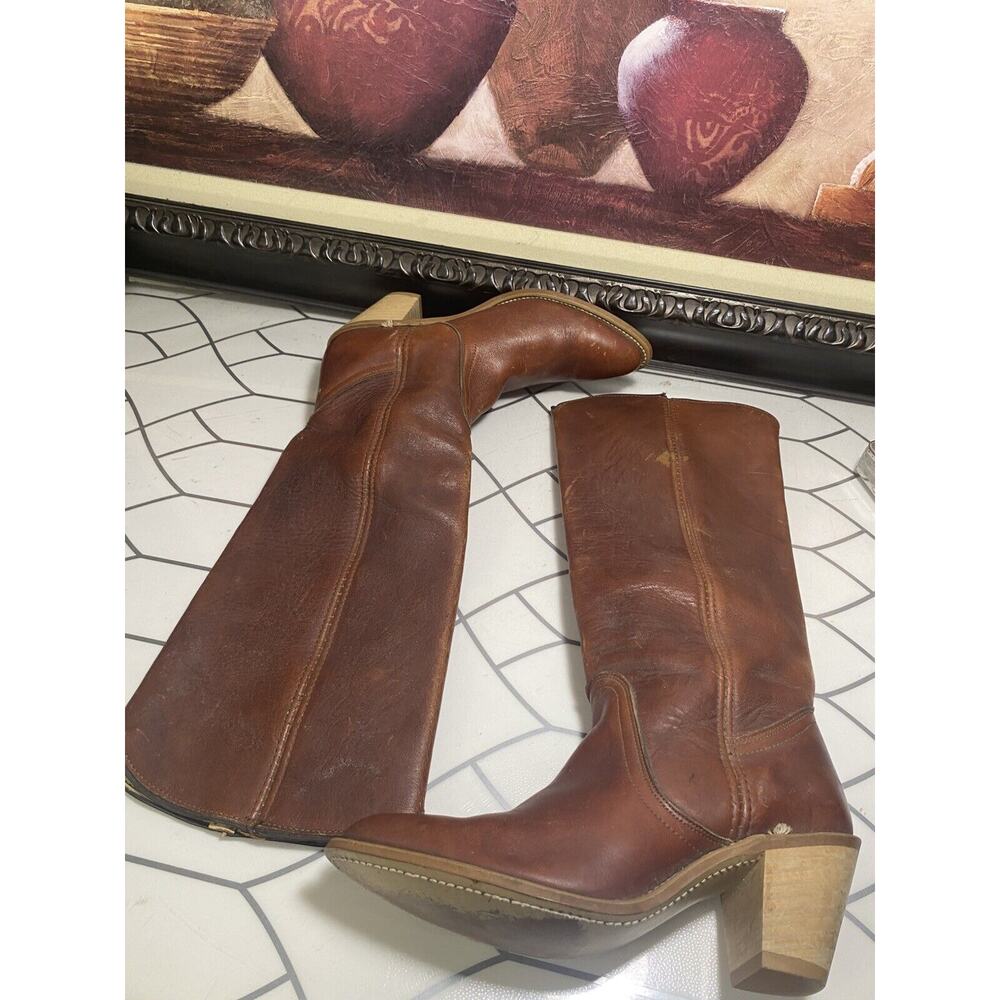 Frye American Classics Marron Leather Western Cowboy Boots Mens Size 8.5 B - Picture 14 of 14